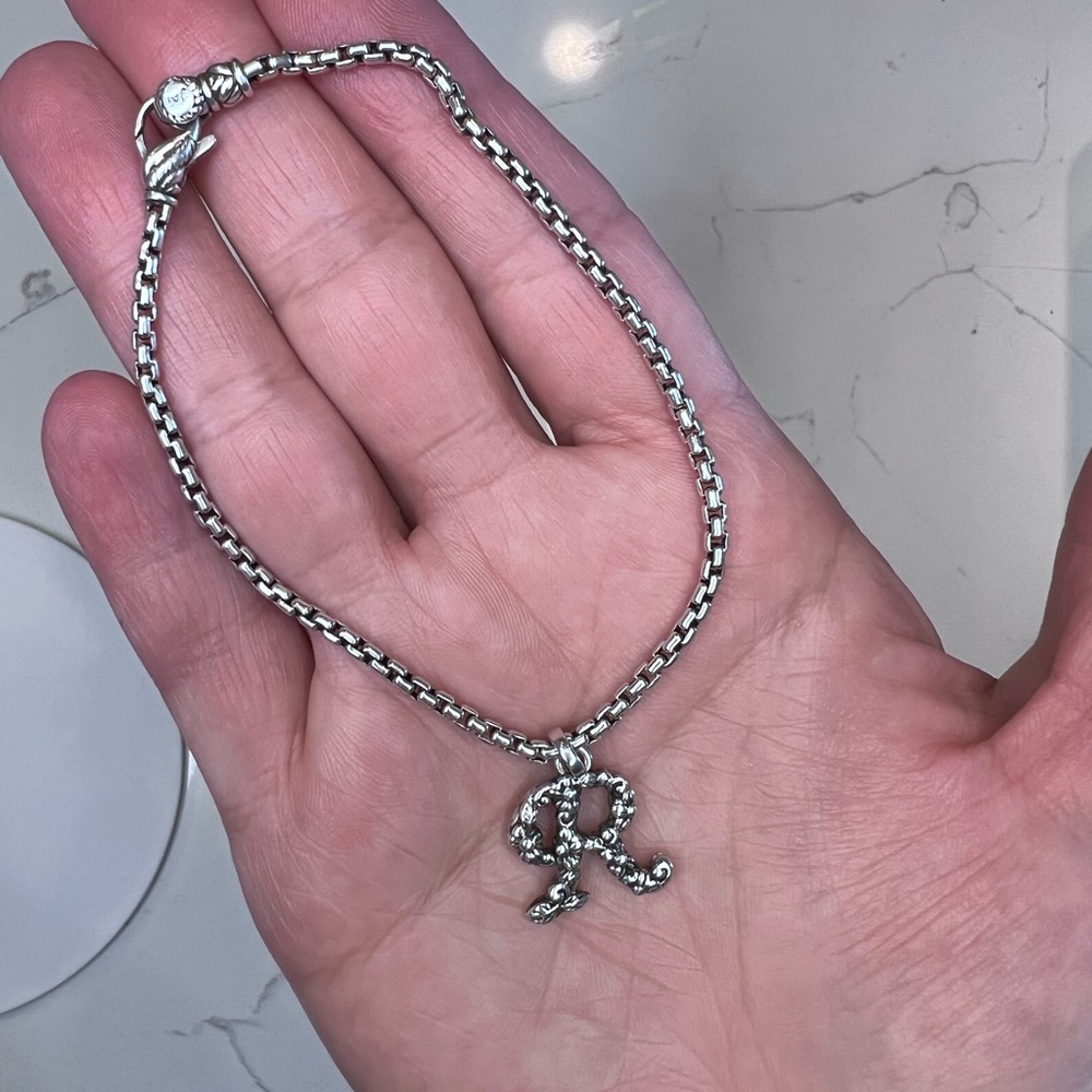 Jai by John Hardy floral Initial charm R bracelet
